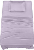 Utopia Bedding Twin Sheet Set – 3 Piece Bed Sheets for Twin Size Bed, Soft and Breathable Microfiber, Includes 1 Fitted Sheet, 1 Flat Sheet and 1 Pillowcase (Lavender)