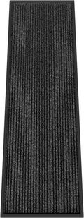 Kuyal Front Door Mat, 3'x10' Indoor Outdoor Entrance Mat, Commercial Floor Mats Inside Outside Entrance, Heavy Duty Durable Welcome, Rubber Backing Non Slip Outdoor Mats for Entryway,Black