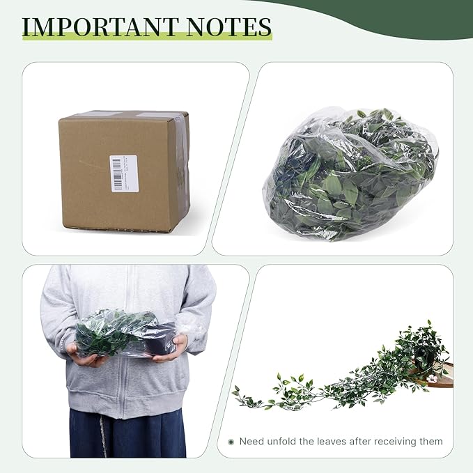Artificial Hanging Plants for Shelf, 2-Pack Fake Potted Greenery Faux String of Pearls in Black Pot, Décor for Office Living Room Bathroom Indoor Outdoor