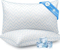 DIORIS Pillows Queen Size Set of 2 - Cooling Luxury Hotel Collection Bed Pillows for Sleeping, Breathable Medium Firm Down Alternative Microfiber Filled Pillows for Back, Stomach Sleepers