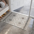 Indoor Door Mat 24"x35",Beige Door Mat Indoor Entrance Dirt Resistant & Absorbent, Non-Slip Rubber Backing Front Door Mats,Washable Low-Profile Doormat for Entryway, Inside Home Entrance