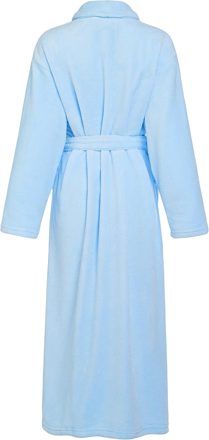 Alexander Del Rossa Plush Robe for Women, Long Fleece Winter Bath Robe, Plus Size