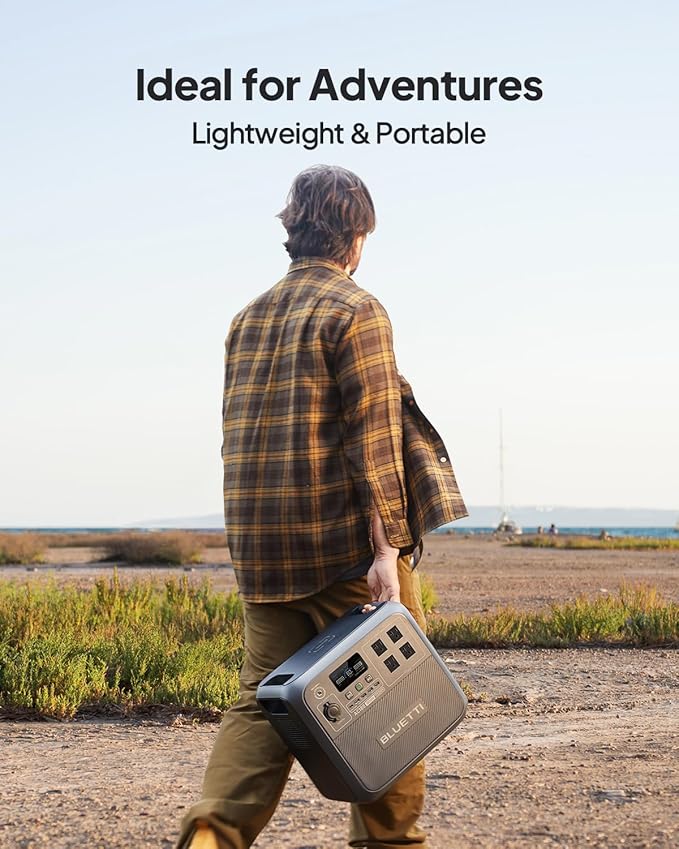 BLUETTI Portable Power Station AC180, 1152Wh LiFePO4 Battery Backup w/ 2 1800W (2700W peak) AC Outlets, 0-80% in 45Min, Solar Generator for Camping, Off-grid, Power Outage