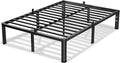 12 Inch Full Size Bed Frame, 3500Lbs Heavy Duty Metal Platform with Round Corner Legs Mattress Slide Stopper, Steel Slat Support No Box Spring Needed, Noise Free, Non-Slip, Easy Assembly