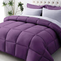 JOLLYVOGUE California King Comforter Set, Ultra-Soft Bed in a Bag Cal King Size 7 Pieces, Oeko-TEX Certified Bedding Set With Down Alternative Comforter, Sheets, Pillowcases & Shams, Purple & Lavender