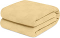 Avalon Bedding 100% Cotton Blankets Queen Size Thermal Blanket (90"x90") - Perfect Cotton Blanket Queen Size for Layering Bed in Any Season - Cotton Blankets for Bed (Beige)