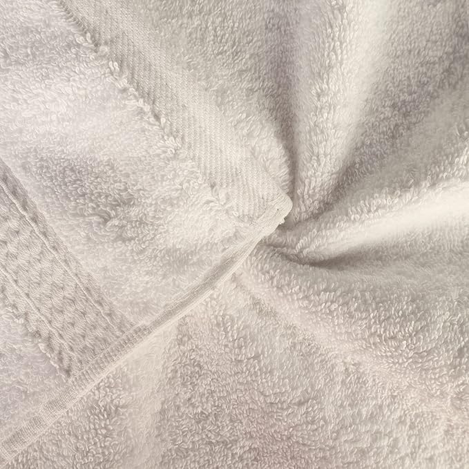 Superior Egyptian Cotton Pile 8 Piece Towel Set, Includes 2 Bath, 2 Hand, 4 Face Towels/Washcloths, Ultra Soft Luxury Towels, Thick Plush Essentials, Guest Bath, Spa, Hotel Bathroom, Cream