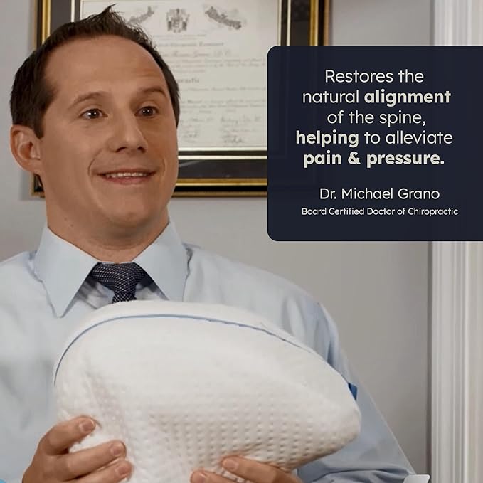Contour Legacy Leg & Knee Foam Support Pillow for Side Sleepers Soothing Relief for Back, HIPS, Knees, Joints, Nerves & Muscles (2 Pack, Ventilated Memory Foam)