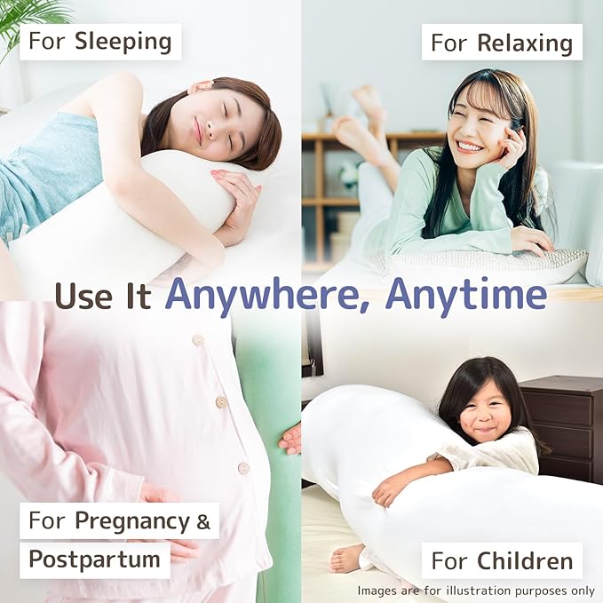 Comodo Body Pillow High Class (Made in Japan / 63 x 20 inch (160 x 50cm)) Dakimakura Pillow for Side Sleepers (Anime/Maternity) - Washable CMD9000