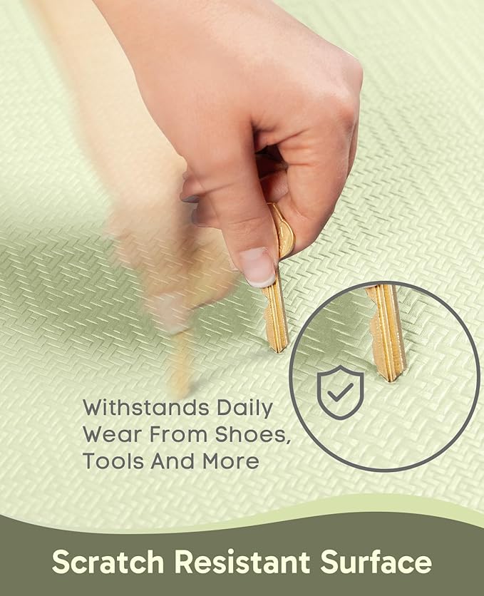 Ophanie Kitchen mats for Floor, 3/4 inch Thick, Kitchen Rugs, 20''x39'' Anti Fatigue Standing Cushioned Mat, Waterproof,Comfort Ergonomic mat for Office, Home, Sink, Sage Green Non-Slip Bottom