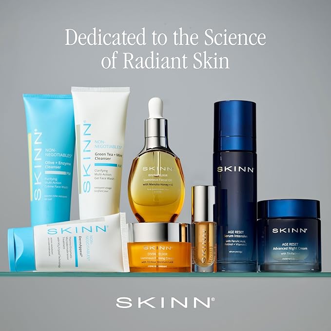 SKINN DermAppeal Microdermabrasion Face Scrub - Professional-Level Exfoliating Facial Scrub with Headband for Mess-Free Application - Daily Skin Care for Wrinkles & Fine Lines & Smooth, Glowing Skin