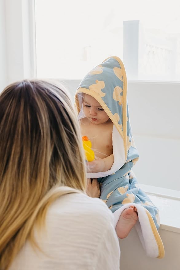 Copper Pearl Hooded Bath Towels Premium Knit/Terry Cloth Baby Towels with Hood, Pockets, and Cool Designs - Great to Gift and Make Bath Time Fun - Baby Bath Towel, Ducky