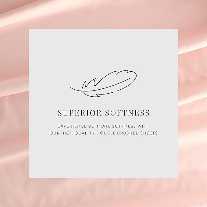 Linen Market Bed Sheets for Twin Size Bed (Blush) - Sleep Better Than Ever with These Soft and Cooling Twin Sheets - Deep Pocket Fits 16" Thick Beds - 3 Piece Twin Sheet Set