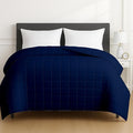 HomeSmart 50lbs Weighted Blanket King Size, Extra Heavy Weighted Blanket, Ultra Soft Breathable Fabric, Also Fits California King Beds, Navy