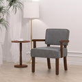 PU Leather Accent Chair, Oversized Living Room Chairs with Soft Seat and Armrests, Armchair for Bedroom, Dinning, Reading, Waiting Rooms