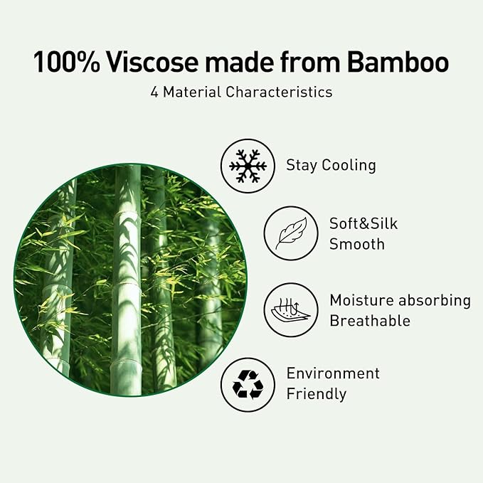 100% Viscose Made from Bamboo Comforter for Hot Sleepers- Breathable Cooling Silky Soft Duvet Insert Queen Size-with 8 Corner Tabs- All Season Comforter (88x88 Inches, Grey)