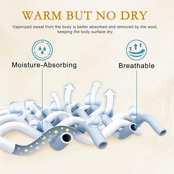 YOUR MOON Luxurious All Season Wool Comforter Queen Size, 100% Natural Australian Duvet Insert, Noiseless Cotton Cover, Medium Weight (Dark Gray)