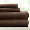 Linen Market Brushed Microfiber Twin XL Sheet Set 3 Piece – Oeko-TEX Certified Ultra Soft & Wrinkle-Free - 16" Deep Pocket Sheets - Easy Care Twin XL Size - Chocolate