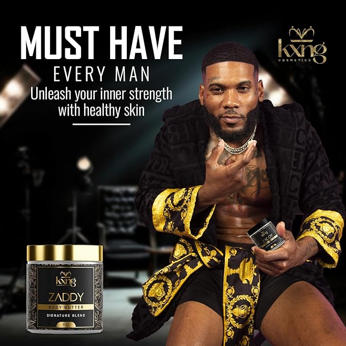 KXNG Shea Butter Body Cream, Luxurious Hydrating Body Butter, Intense Moisturizer for Dry Skin, Perfect for Men & Women, Cruelty-Free