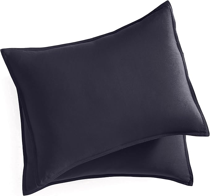 UGG King Size Comforter Set with 2 Pillow Shams Lightweight Down Alternative Comforter King Size Blanket Reversible Cozy Warm All Season Washable Hypoallergenic Bedding Set, Navy Blue (Leonora)