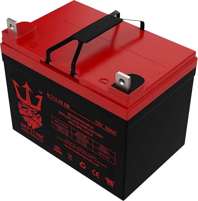 NT-12-35 NB 12V 35AH U1 Deep Cycle AGM Solar Battery Replaces 33Ah, 34Ah, 36Ah Brand Product