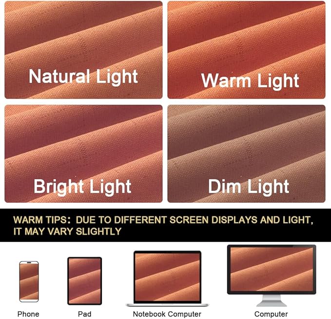 PrinceDeco Linen Texture Curtains 100% Blackout Curtains 64 inch Long 2 Panels Set for Bedroom Living Room Energy Saving Window Treatment Curtain Drapes, Burlap Fabric with White Liner，Orange