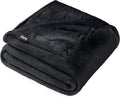 Bare Home Fleece Blanket - Twin/Twin Extra Long - Ultra-Soft Lightweight for Bed, Sofa, and Couch - Luxury Microplush - Cozy Warm Blanket (Twin/Twin XL, Black)