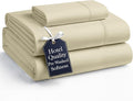 Casa Platino Twin XL Sheets, Pre-Washed Ultra Soft Twin XL Sheet, Breathable Cooling Sheets Twin XL Size Bed Set, 100% Brushed Microfiber Sheet Set, Twin XL Deep Pocket Sheet Sets - Linen