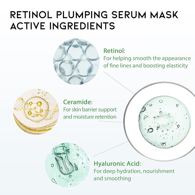 50Combo Korean Face Sheet Mask Gift Pack, Hydrating, Calming, Brightening, Smooting, Rejuvenating, EVE Vegan, Cica, Hyaluron, Retinol, Ceramide, Collagen