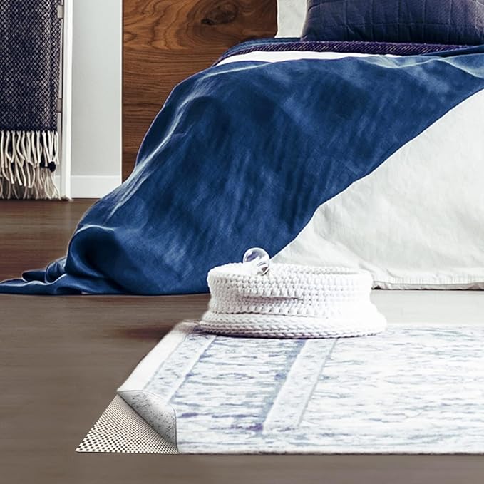 Veken 4x5 Ft Rug Pad Gripper for Hardwood Floors, Non Slip Rug Bedroom Pads for Area Rugs, Thick Rug Grippers for Tile Floors, Under Carpet Anti Skid Mat, Keep Your Rugs Safe and in Place