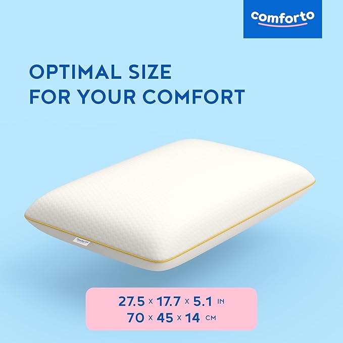 Cervical Neck Pillow for Sleeping – Ergonomic Memory Foam Pillow for Neck Pain Relief – Orthopedic Contour Pillow for Neck and Shoulder Support