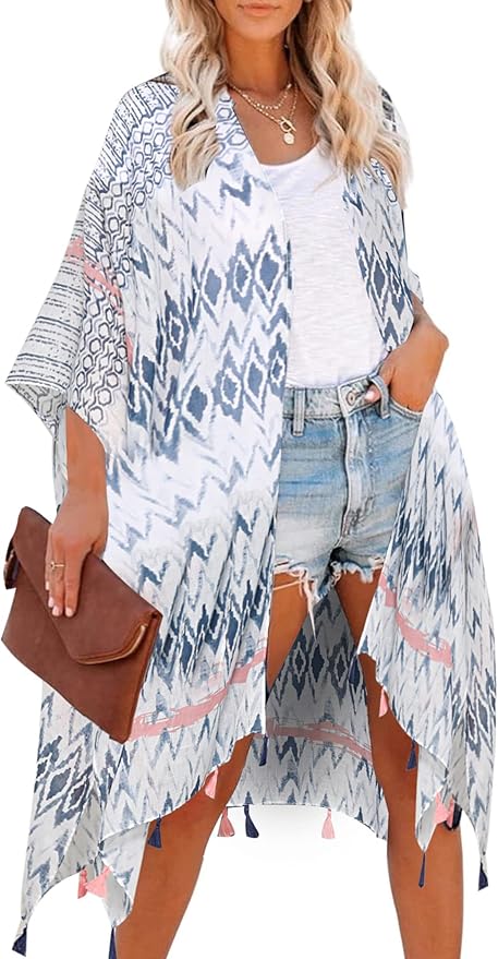 Moss Rose Women Summer Bikini Kimono Bathing Suit Cover Ups for Swimwear