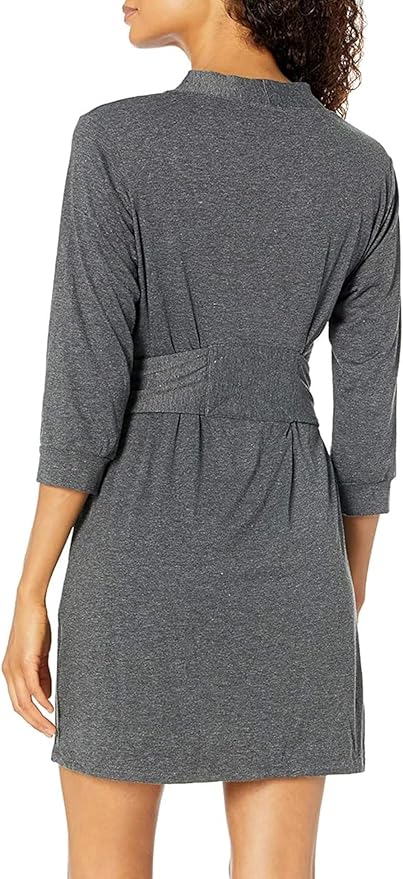 HOTOUCH Womens Robe Lightweight Short Knit Bathrobe Soft Ladies Sleepwear with Pockets