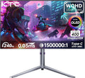 KTC 27-inch OLED Gaming Monitor | QHD 2560x1440P | 240Hz 0.03ms GTG | 1.5M:1 Contrast Ratio | DisplayHDR True Black 400 | 65W USB Type-C | Dual Speakers | Comes with Type-C, HDMI & DP Cables Included