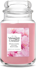 Yankee Candle Enchanted Cherry Blossoms Scented Candle, 22oz Large Jar with up to 150 Hour Burn Time, Giftable, Holidays
