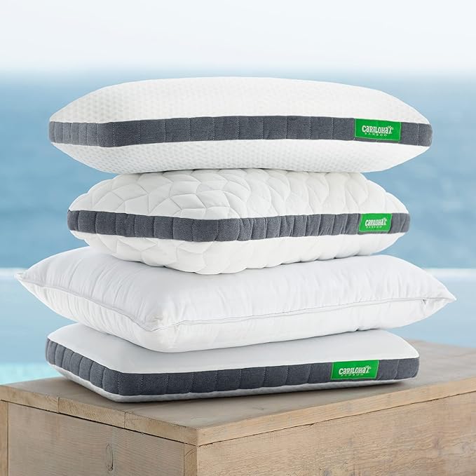 Cariloha Universal & Adjustable Flex Pillow | White | King | 38"x20" | Viscose Material | Naturally breathable, Hypoallergenic, and Moisture wicking