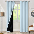 BGment Baby Blue 100% Blackout Curtains for Nursery Bedroom 84 Inch Length 2 Panels, Thermal Insulated Full Light Blocking Grommet Noise Cancelling Window Curtains for Kids Room, 38 Inch Wide Each