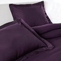 PeachSkinSheets 1500tc Level of Softness Soft Cooling Duvet Cover Set | King/Cali King Size - Eggplant