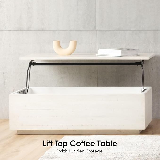 Transformer Table - Solid Wood Extendable Dining Table, Seats 2-12, Extendable Dining Room Table, Space-Saving Furniture, Expandable Dining Furniture (White, Table + Coffee Table)