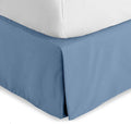 Bare Home King Bed Skirt - 15-Inch Tailored Drop Easy Fit - Bed Skirt for Beds - Center & Corner Pleats (King, Coronet Blue)