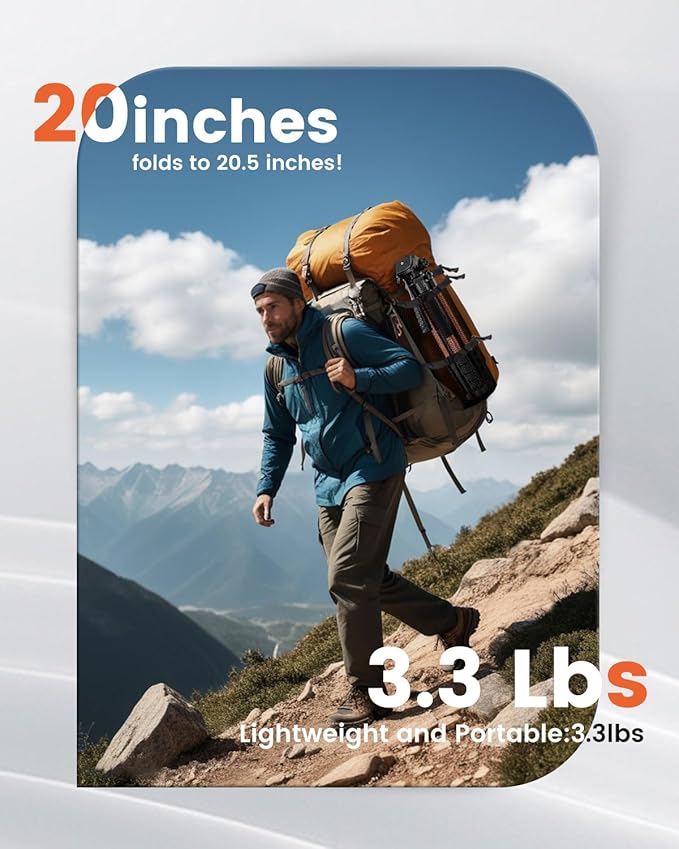 73" Camera Tripod and Monopod, Professional Aluminum Tripod Stand for Mirrorless Camera/DSLR/Cell Phone/Camcorder/GoPro, with Phone Holder and Travel Bag (Burnt Orange)