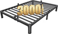 MAF 7 Inch Full Size Metal Platform Bed Frame with Round Corner Legs, 3000 LBS Heavy Duty Steel Slats Support, Noise Free, No Box Spring Needed, Easy Assembly