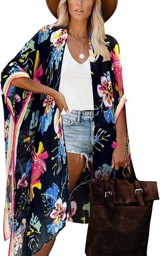 Moss Rose Women Summer Bikini Kimono Bathing Suit Cover Ups for Swimwear
