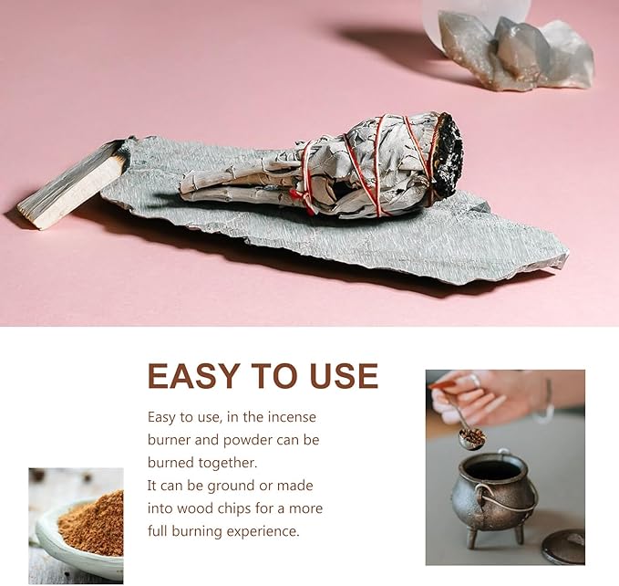 NUOBESTY Natural Wood Incense Stick for Aromatherapy and Meditation Smudging Stick for Stress Relief Air Purifying and for Yoga Bedroom and Home Use