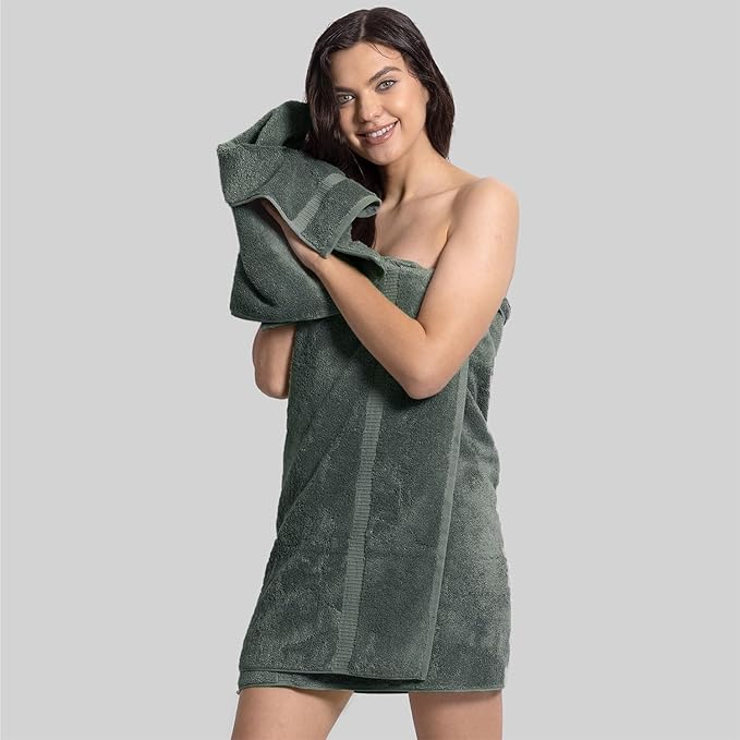 Chakir Turkish Linens 100% Cotton Premium Turkish Towels for Bathroom | 16'' x 30'' (4-Piece Hand Towel, Dark Gray)