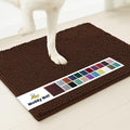 Muddy Mat® | Super Absorbent Door Mat Indoor, Microfiber Quick Dry Chenille Entryway Rug, Non-Slip Front Door Mat, Indoor Mats for Entryway, Machine Washable Pet Rug, Brown 30"x19"