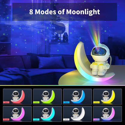 Astronaut Galaxy Projector Moon Night Light, Star Ceiling Projector Galaxy Light with Timer and Remote Starry Nebula LED Lamp, Star Lights for Kids Adults Bedroom Decor, Christmas, Birthday