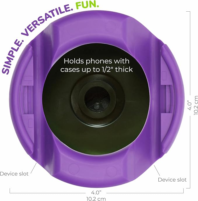 GoDonut – Phone Stand 360 Swivel – Cell Phone Holder + iPad Stand Desk Organizer - Compatible with Tablet, iPhone, Kindle & Most Smartphones – Lime Green