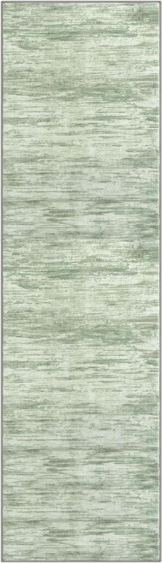 2x7 Modern Abstract Runner Rug for Hallways, Lime Green Super Soft Hallway Decor Kitchen Rugs with Non-Slip, Non-Shedding Washable Rug for Hallways Entryway Bedroom Indoor