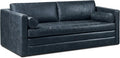 Poly & Bark Napa 82" Leather Pull‑Out Sleeper Sofa – Full‑Grain Italian Leather Upholstery,Tri‑Layer Mattress & Storage Console –Sophisticated Multi‑Functional Sofa Bed for Living Rooms & Guest Spaces